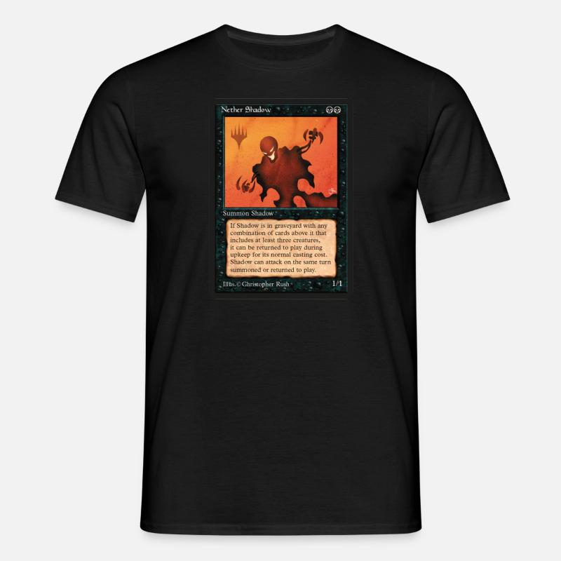 Mappa di gioco di Magic: The Gathering di Nether Shadow - Maglietta da uomo - nero