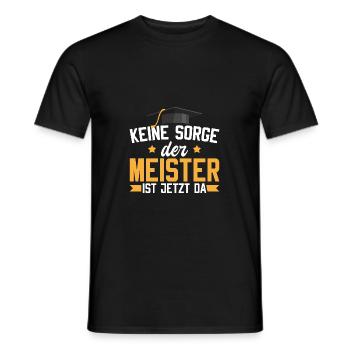 Handwerk Meisterprüfung bestanden Handwerk Meister - Männer T-Shirt - Schwarz - Vorne - AI Model Male 178 light (178cm)