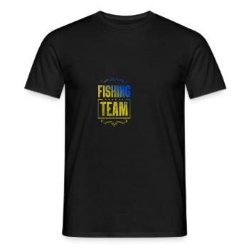 Fishing Crew - Männer T-Shirt - Schwarz - Vorne - AI Model Male 178 light (178cm)