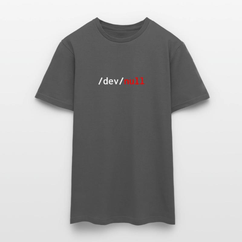 Dev null red web developer humor funny Men's T-Shirt