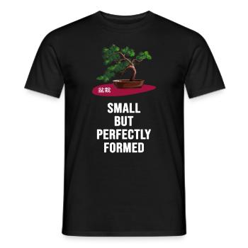 Bonsai Shohin Yamadori "small tree" - Men's T-Shirt - black - Front - AI Model Male 178 light (178cm)
