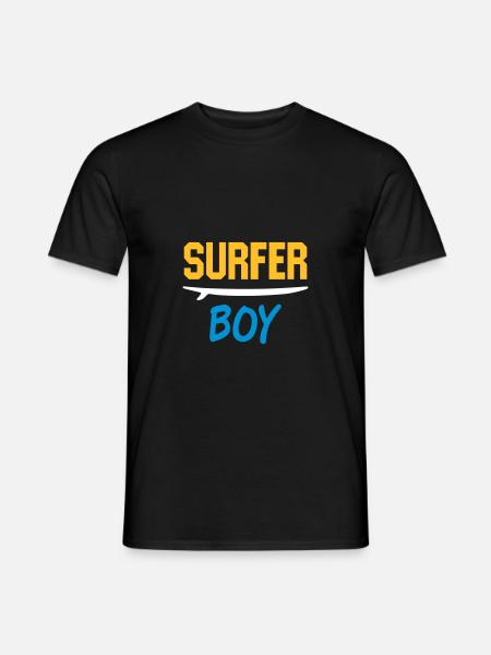 Surfer boy (surfboard) - Men's T-Shirt - black