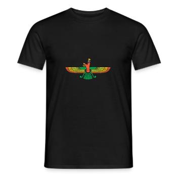 Faravahar Symbol Iran Persisch Spirituell - Männer T-Shirt - Schwarz - Vorne - AI Model Male 178 light (178cm)