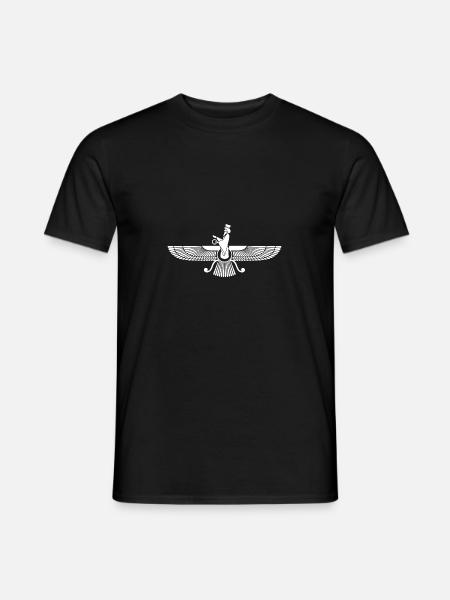 Faravahar Symbol Iran Persisch Spirituell - Männer T-Shirt - Schwarz