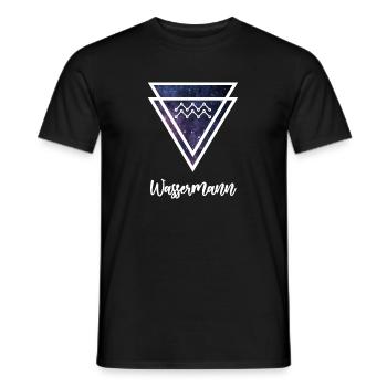 Verseau - T-shirt homme - noir - Devant - AI Model Male 178 light (178cm)