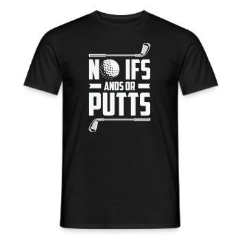 Golfspieler Golfplatz Golfer - Männer T-Shirt - Schwarz - Vorne - AI Model Male 178 light (178cm)