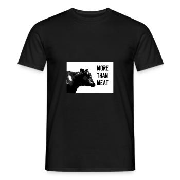 Plus que de la viande - T-shirt homme - noir - Devant - AI Model Male 178 light (178cm)
