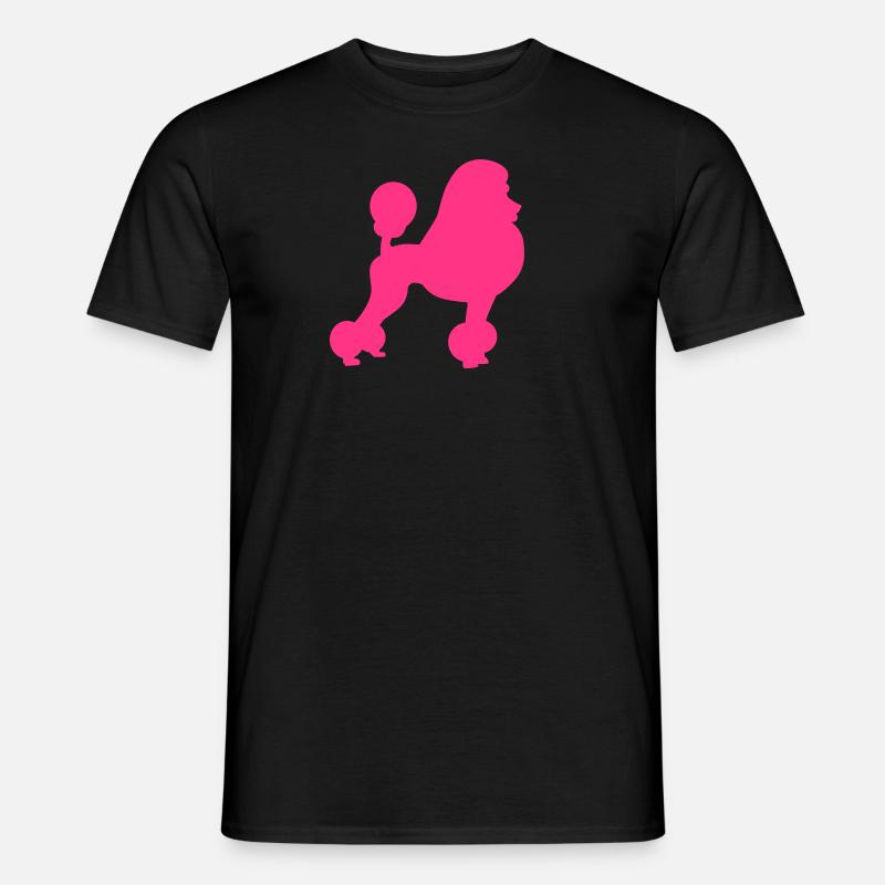 Pudel - Männer T-Shirt - Schwarz
