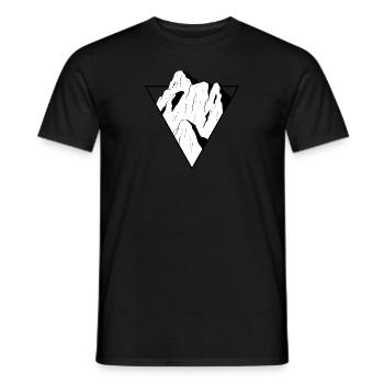 Klettern, Berglogo - Männer T-Shirt - Schwarz - Vorne - AI Model Male 178 light (178cm)