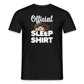 Igel Offizielles Schlafshirt Faul Relax - Männer T-Shirt - Schwarz - Vorne - AI Model Male 178 light (178cm)