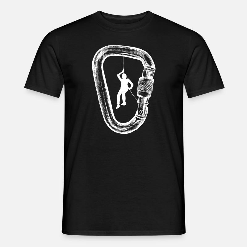 Bergsteiger - Männer T-Shirt - Schwarz