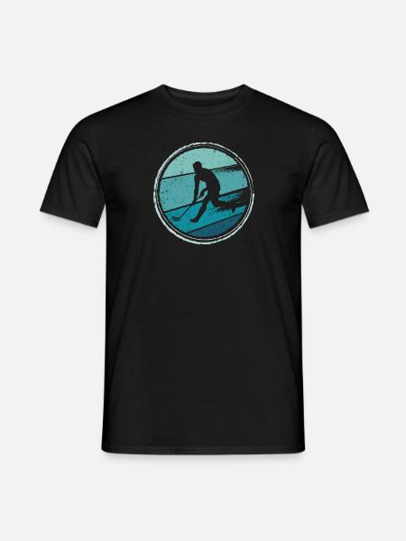 Floorball Spieler Innebandy Unihockey - Männer T-Shirt - Schwarz