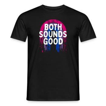 Les deux sonnent bien Bisexuel LGBTQ Bi Pride drôle - T-shirt homme - noir - Devant - AI Model Male 178 light (178cm)