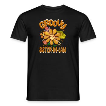 Groovy Belle-sœur Famille Matching Vintage - T-shirt homme - noir - Devant - AI Model Male 178 light (178cm)