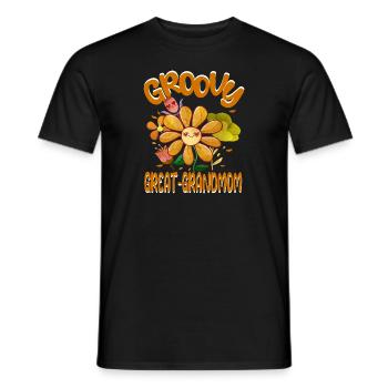 Groovy Arrière-grand-mère Famille assortie vintage - T-shirt homme - noir - Devant - AI Model Male 178 light (178cm)