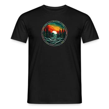 Winter - Men's T-Shirt - black - Front - AI Model Male 178 light (178cm)