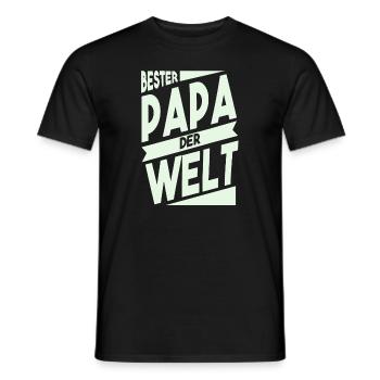Bester Papa der Welt - Männer T-Shirt - Schwarz - Vorne - AI Model Male 178 light (178cm)