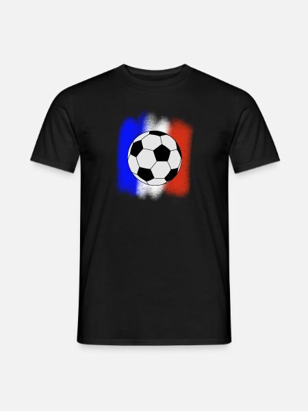Frankreich Fussball - Männer T-Shirt - Schwarz