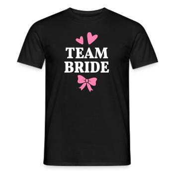 Team Bride Junggesellinnenabschied Hochzeit - Männer T-Shirt - Schwarz - Vorne - AI Model Male 178 light (178cm)