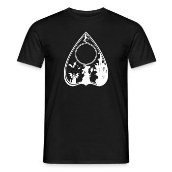Ouija witch - Men's T-Shirt - black - Front - AI Model Male 178 light (178cm)