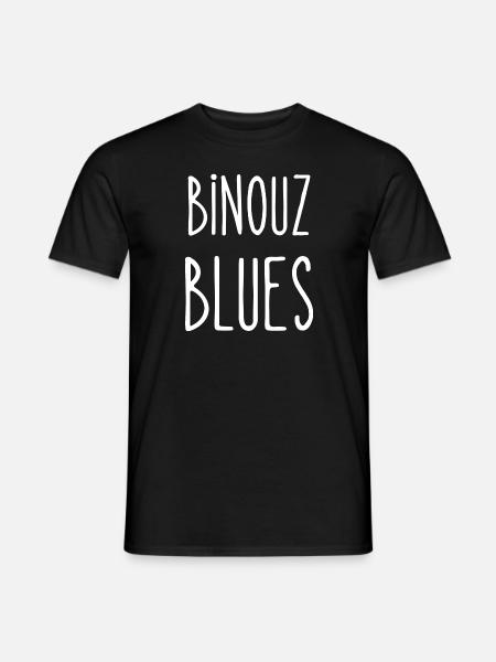 binouz blues - T-shirt homme - noir