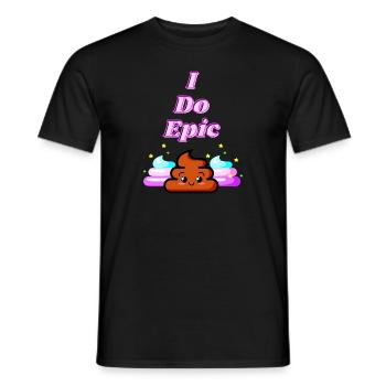 Je fais de la merde épique - T-shirt homme - noir - Devant - AI Model Male 178 light (178cm)
