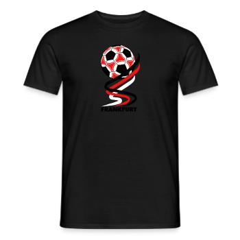 Fußball - Frankfurt - Männer T-Shirt - Schwarz - Vorne - AI Model Male 178 light (178cm)