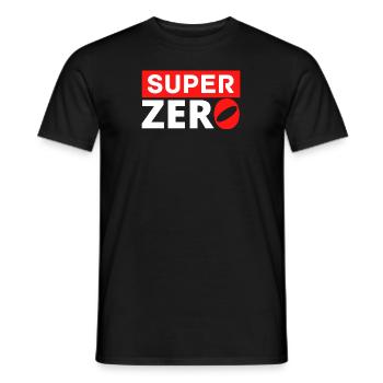 Super Zero - Men's T-Shirt - black - Front - AI Model Male 178 light (178cm)