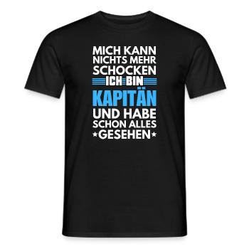Capitaine non choquable - T-shirt homme - noir - Devant - AI Model Male 178 light (178cm)
