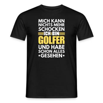 Non-shockable golfer - Men's T-Shirt - black - Front - AI Model Male 178 light (178cm)