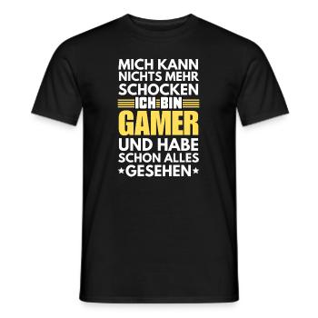 Non-shockable gamer - Men's T-Shirt - black - Front - AI Model Male 178 light (178cm)
