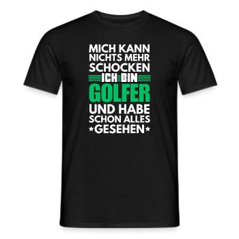 Non-shockable golfer - Men's T-Shirt - black - Front - AI Model Male 178 light (178cm)
