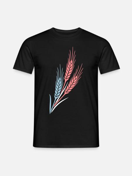 Getreide 3 grain farm farmer cereales - Männer T-Shirt - Schwarz