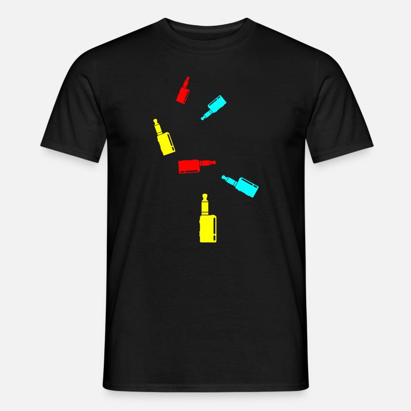 E-Zigarette Silhouette - Männer T-Shirt - Schwarz