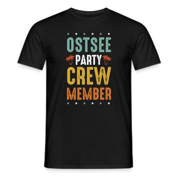 Ostsee Party Crew - Männer T-Shirt - Schwarz - Vorne - AI Model Male 178 light (178cm)