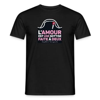 Citations de Napoléon Bonaparte - T-shirt homme - noir - Devant - AI Model Male 178 light (178cm)