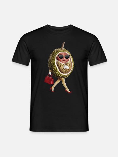 Frauen Durian - Männer T-Shirt - Schwarz