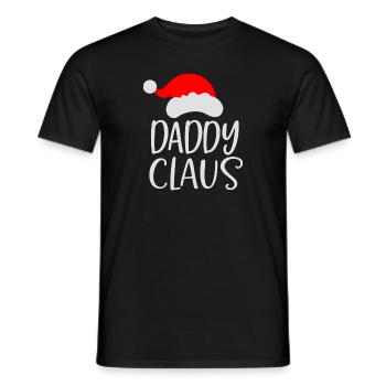 Papa Vater Weihnachtsmann Lustig T-Shirt - Männer T-Shirt - Schwarz - Vorne - AI Model Male 178 light (178cm)