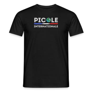 Picole internationale - T-shirt homme - noir - Devant - AI Model Male 178 light (178cm)