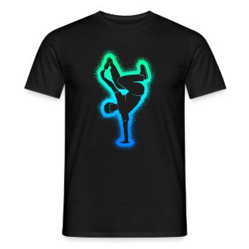 Breakdance Danse Breakdancer Garçons Breakdancer - T-shirt homme - noir - Devant - AI Model Male 178 light (178cm)