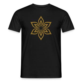Symbol Geschenk Ornament Ethnic Spirit Art Orient - Männer T-Shirt - Schwarz - Vorne - AI Model Male 178 light (178cm)