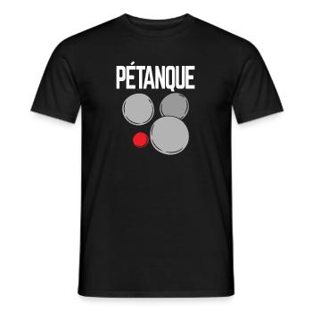 Boule Kugeln für Bouler Boules Set und Petanque - Männer T-Shirt - Schwarz - Vorne - AI Model Male 178 light (178cm)