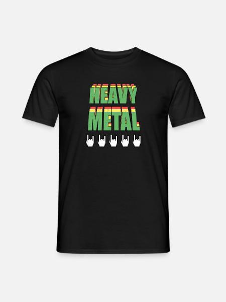 Heavy Metal Retro - Men's T-Shirt - black