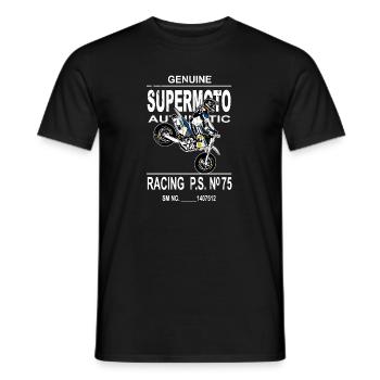 Supermoto - Men's T-Shirt - black - Front - AI Model Male 178 light (178cm)