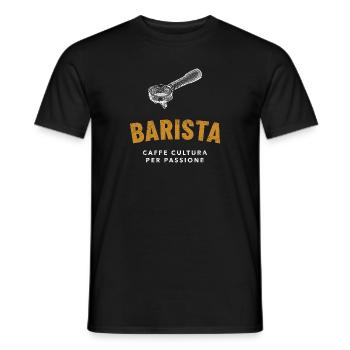 Espresso Barista - Men's T-Shirt - black - Front - AI Model Male 178 light (178cm)