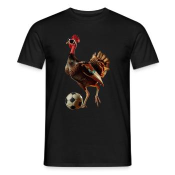 Truthahn - Männer T-Shirt - Schwarz - Vorne - AI Model Male 178 light (178cm)