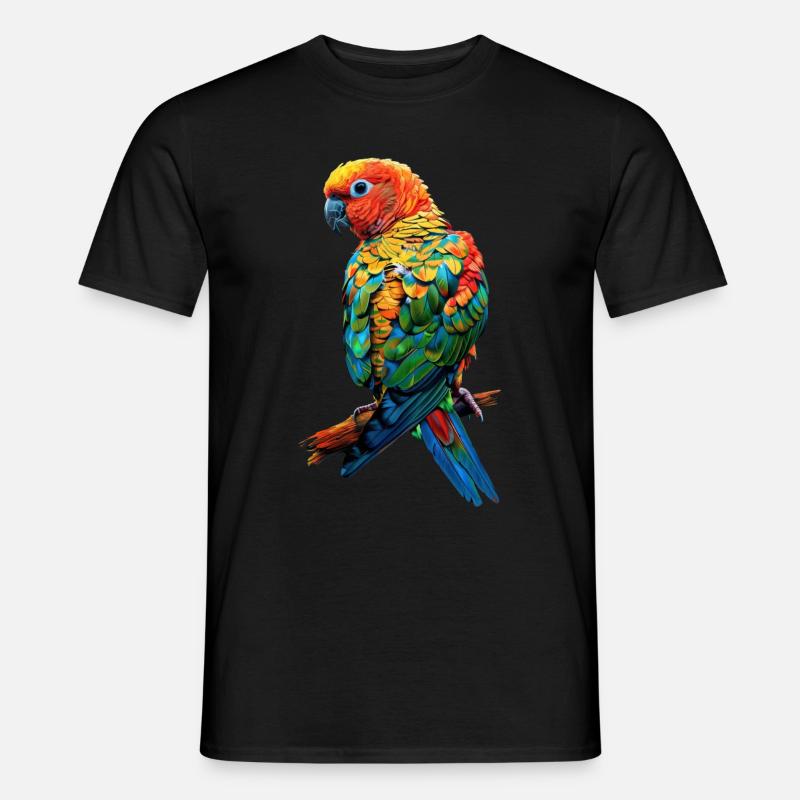 Sittiche - Männer T-Shirt - Schwarz