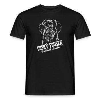 CESKY FOUSEK Bohemian Rauhbart Hound Wilsigns - T-shirt homme - noir - Devant - AI Model Male 178 light (178cm)