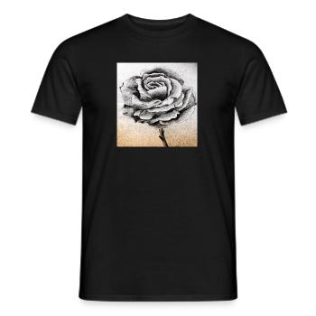 Rose Gris - T-shirt homme - noir - Devant - AI Model Male 178 light (178cm)
