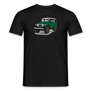 Land Cruiser Offroad 4x4 Buschtaxi Off-Road Toyo - Männer T-Shirt - Schwarz - Vorne - AI Model Male 178 light (178cm)